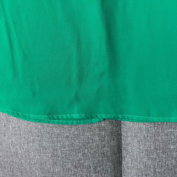 Gibson Latimer Top Women Small Green‎ Jeweled Rhinestone Sheer Office Career - Picture 9 of 9